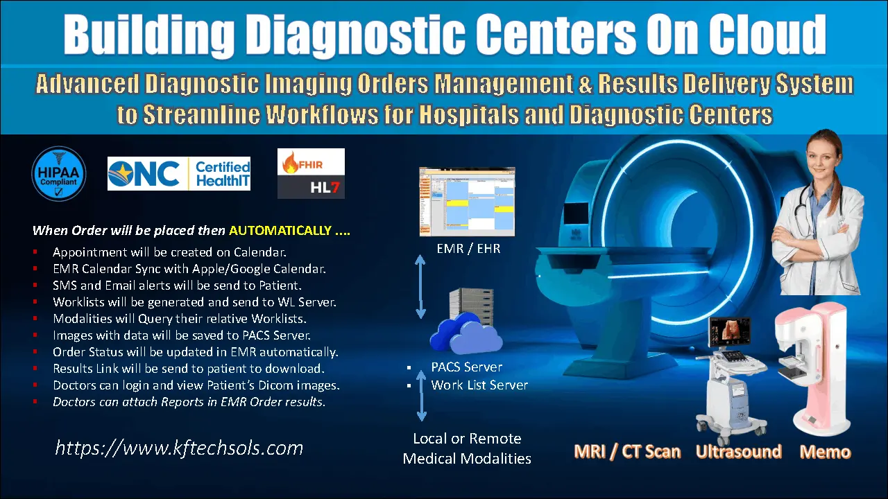 radiology dicom imaging orders processing automation