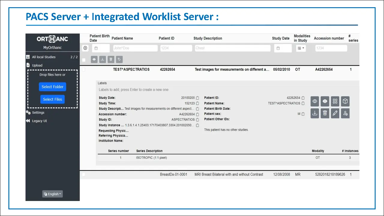 radiology dicom imaging orders processing automation