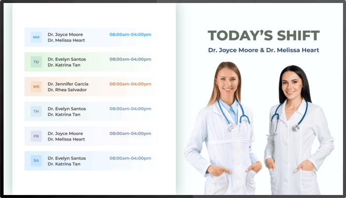 Show Doctor's OPD Schedules